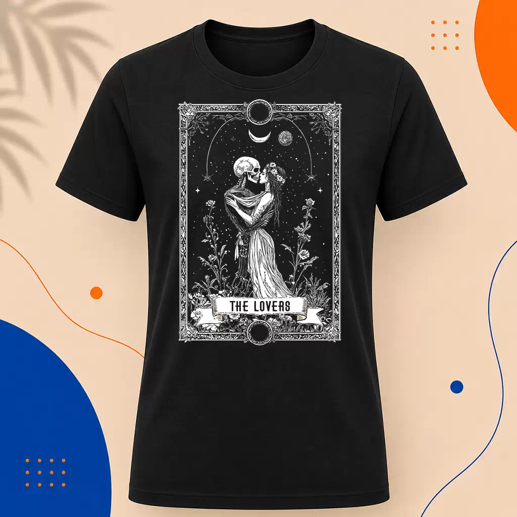 Pánské tričko - The Lovers – Milenci – Tarot – Velká arkána